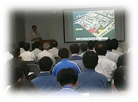 定修(定期修理)合同安全説明会の様子